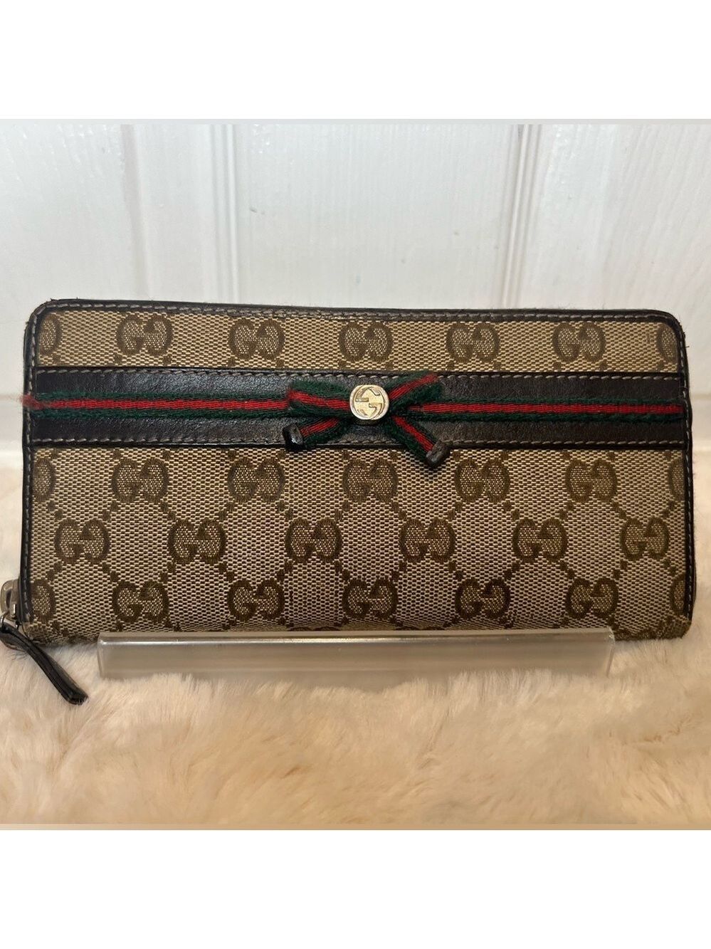GUCCI GG SHERRY-LINE MAYFAIR WALLET - Picture 2 of 16